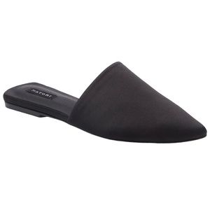Natori Adore Black Satin Mule Women’s Size 9.5